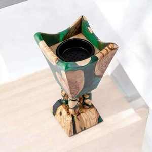 Modern <b>Pine</b> Wood Bakhoor Burner for Indian Oud Incense Eco-Friendly Aromatherapy & Home Decor - Product Image 3