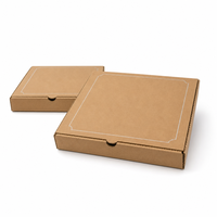 Boîte à pizza en carton ondulé doublée de papier aluminium pour la restauration scolaire, cantines de campus, repas en gros, emballage personnalisé imprimé en gros