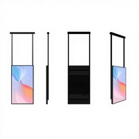 Affichage numérique pour vitrine CMS à haute luminosité 2500 nits, 32-75 pouces, simple face, publicité pour devanture de magasin, écran LCD sur pied, animation