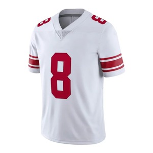 Verano adulto Nueva York fútbol americano Jersey transpirable de manga corta talla grande ropa deportiva entrenamiento - Product Image 2