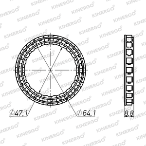 Sprag SGBW04 para Aisin Warner General Motors Honda / Acura VW / Audi TF-60SN 6T30; 6T40/6T45 (236mm) MT4A (MDX) 09G - Product Image 2