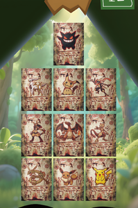กล่องเซอร์ไพรส์แบบซีลร้อน <span class=keywords><strong>YZ</strong></span>  กล่องเล็กสุ่มการ์ดโลหะ Kuku ชุดที่ 2 ลายปอนโช พิคาชู พร้อมกรอบรูปแบบขยาย ดีไซน์ดั้งเดิม กระเป๋าขนาดเล็ก - Product Image 2