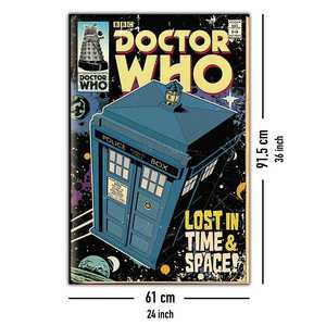 Affiche murale de bande dessinée TARDIS pour Doctor Who, style moderne - Product Image 1
