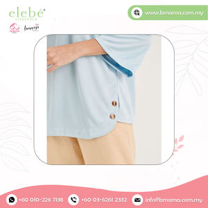 Chemisiers et hauts décontractés pour femmes, fournisseur de chemisiers et de hauts de grande taille, col rond respirant, manches bouffantes, chemisier brodé pour femmes 3/4 - Product Image 4