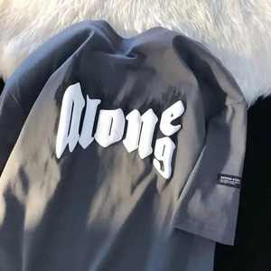 ผู้ขายที่ดีที่สุดเสื้อยืดขนาดใหญ่280 GSM ไร้รอยต่อเทอร์รี่ฝรั่งเศสพร้อม3D สำหรับการพิมพ์พัฟและความชื้น wicking wicking BLANK desig - Product Image 2