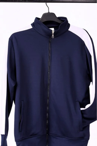 Survêtement d'hiver respirant pour homme, best-seller, avec logo personnalisé, sweat à capuche zippé et pantalon en coton doux à 80 % pour un style ultime - Product Image 3