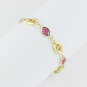 Latest Arrival Gold Plated Tourmaline <b>Bracelet</b> for Women Engagement Wedding Anniversary Party - Product Image 1