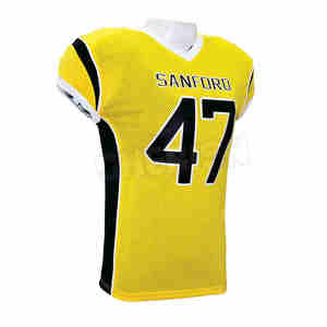 Vente chaude Hommes Football Américain Style Jersey Haute Qualité Respirant Sportswear Manches Courtes Équipes Chaudes Plus La Taille Jersey - Product Image 3