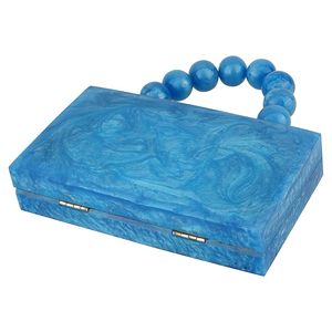 Handmade <strong>Beautiful</strong> Resin <strong>Clutch</strong> Bag for Women Elegant and Fashionable Design with Chain Decoration for Evening Events Parties - Product Image 4