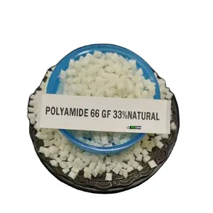 POLYAMIDE 66 GF 33% PLASTIC RAW MATERIAL POLYAMIDE 66 GLASS FILLED 33% GRANULE PA 66 GF 33% NATURAL INDUSTRIAL PLASTIC COMPOUND