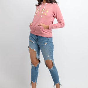 Sweats à capuche respirants de couleur unie pour femmes Conception personnalisée Utilisation en extérieur Sweats à capuche surdimensionnés pour femmes - Product Image 5