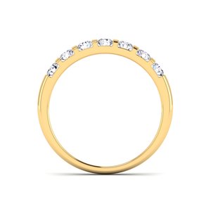 Custom 925 Sterling Silver Men's Engagement Wedding <b>Rings</b> IGI Certified Classic Channel Setting Gold Pave Lab Grown Brilliant - Product Image 2