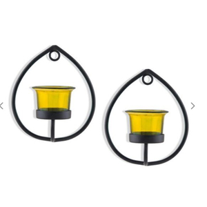 Candelero de Metal de hierro de la mejor calidad, candelabros de pared para interiores y exteriores, decoración del hogar, portavelas para Navidad, otras ocasiones - Product Image 5