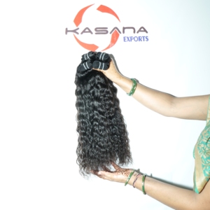 Extensiones de Cabello Humano Indio 100% Virgen Remy, 100g, Ondulado Profundo, Sin Procesar, Doble Trama a Máquina, Cutícula Alineada, Venta al Por Mayor - Product Image 2