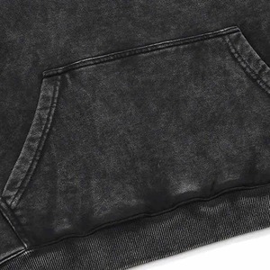 2025 fabricants de vêtements personnalisé Streetwear épais sweats à capuche grande taille hommes tissé à capuche pull à capuche - Product Image 3