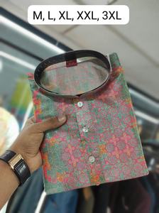 Festival Wear <b>Silk</b> With Print <b>Kurta</b> Pajama World Wide Exporter And Supplier From Surat At Lowest Rate - Product Image 4