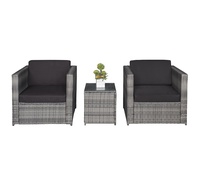Fabriqué au Vietnam, ensemble de canapés en rotin d'extérieur de luxe moderne, best-seller, avec coussins en polyester KD pour meubles de jardin, patio, hôtel