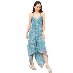 Vestido de verano de diseño personalizado elegante con decoraciones de cremallera Estampado floral múltiple Acampanado y ajustado para ocasiones de Club Suministro ODM - Product Image 3