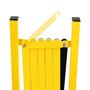 Nhiệm Vụ Nặng Nề Mở Rộng Hàng Rào An Toàn Cho Đám Đông Điều Khiển Di Động Gấp An Ninh Cổng Với Có Thể Khóa Bánh Xe - Product Image 3