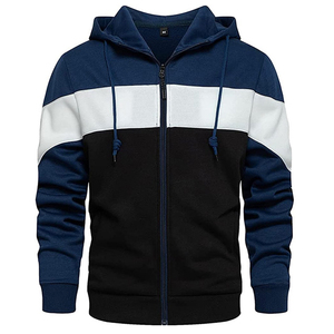 Sweats à capuche Offre Spéciale Coton Polaire Conceptions de panneaux personnalisés Sweats à capuche zippés sur mesure avec poches - Product Image 6