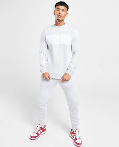Ropa de calle de alta calidad para hombre, chándal, pantalones para correr, chándal de algodón transpirable con Sudadera con capucha inferior reflectante - Product Image 1