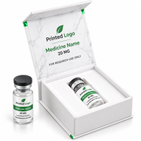 Boîte d'emballage personnalisée pour flacon de 3 ml, boîte en papier rigide magnétique avec insert en mousse, boîte pour flacon en verre imprimée, emballage pharmaceutique OEM ODM