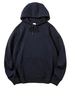 Sudaderas con capucha personalizadas de alta calidad para hombre 300 500 Gsm Heavy Weight Boxy Fit Plain Drop Shoulder sudaderas OEM ODM - Product Image 5