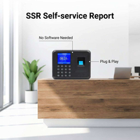 Máquina Biométrica de Control de Asistencia con Huella Dactilar F01H, Reloj de Control de Horas para Empleados, Sin Necesidad de Software, Descarga de Reportes por USB a Excel