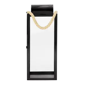 Farol de Vela Escandinavo Moderno y Minimalista, Decoración Artesanal de Hierro para el Hogar con Detalles Intrincados, Lujo Premium - Product Image 3