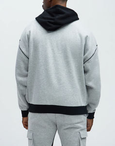 Conjunto Deportivo de Sudadera con Capucha y Pantalones Jogger para Hombre, Estilo Color Block, Ropa Casual Urbana de Marfa International - Product Image 3