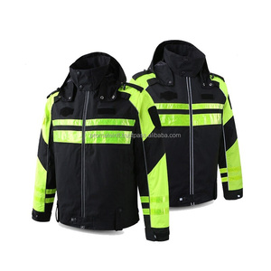 <b>Waterproof</b> Custom HIViz Reflective Road Safety Workwear Jacket High Visibility Industrial OEM Supplier Wholesale Removable Hood - Product Image 1