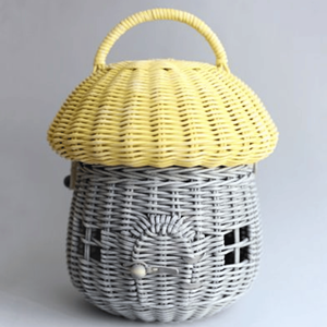 Tendance de haute qualité artisanat rotin champignon tissé paniers de rangement panier-cadeau du Vietnam - Product Image 3