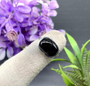 Bague en onyx en forme de coussin exquise de 10x14mm pour femmes en argent sterling 925 avec réglage de lunette prix de fabrication de style bohème - Product Image 3