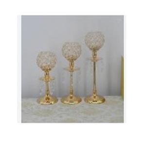 Supports métalliques décoratifs pour la maison Pièce d'appoint Petites tailles Table à manger Pilier de bougie en or Support décoratif en métal en or - Product Image 6