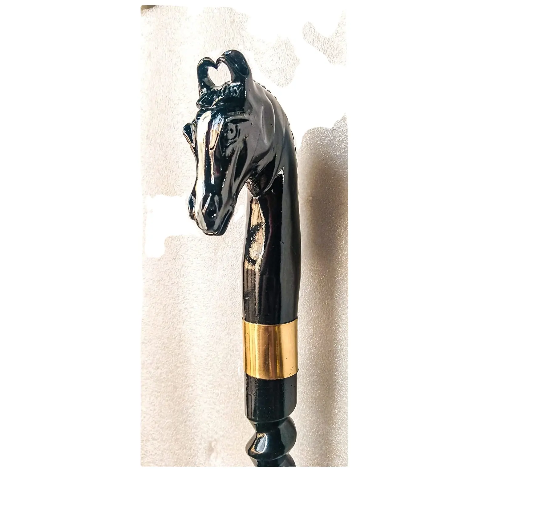 馬の頭の杖アンティーク杖ハンドル杖木製杖真鍮ダービーハンドルデザイナーハンドル杖ウォーキング