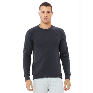 Top qualité hommes Logo personnalisé unisexe Raglan thermique col rond polaire sweat à capuche unisexe hommes femmes sweats à capuche et pull - Product Image 3
