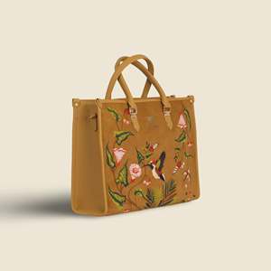 Bolso Tote Bohemio Vegano Bordado Priglob Exim para Mujer, Hecho a Mano con Cierre de Broches, para Uso Diario, Gujarat, Todas las Temporadas - Product Image 5