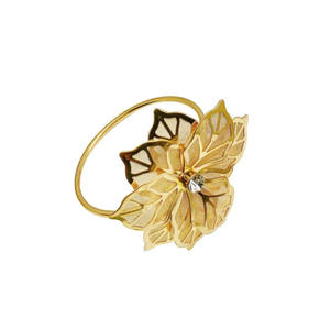 Nouveautés Rond de Serviette en Métal pour Mariage et Fêtes en Couleur Cuivre Moderne à la Mode Fait à la Main Prix de Gros - Product Image 5