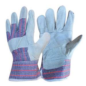 Gants de soudeur en cuir de vachette allongés, anti-chaleur, épais, double couche, pour hommes, prix de gros - Product Image 5