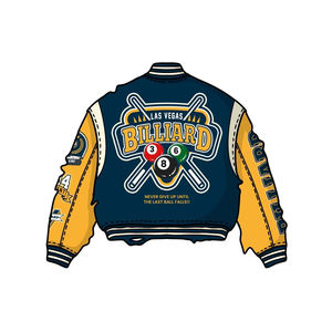 Vente chaude Blouson aviateur en satin personnalisé pour hommes et femmes Design sublimé Polyester Winter Varsity Jacket État neuf - Product Image 5