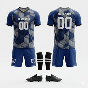 Conjunto de Uniforme de Fútbol para Equipo |   Tela de Secado Rápido 100% Poliéster |   Impresión por Transferencia de Calor con Colores Personalizados |   Nombre del Equipo Personalizado |   Fútbol - Product Image 6