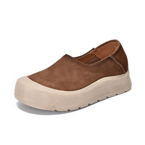 รองเท้าผ้าใบแฟชั่นผู้หญิงแบบสวมพื้นหนา มีเชือกผูก สไตล์ลำลอง - Product Image 4