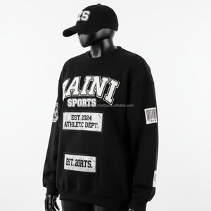 เสื้อกันหนาวผ้าฝ้ายขนแกะสำหรับผู้หญิงเสื้อสเวตเตอร์ระบายอากาศได้ดีพิมพ์ลายปักโลโก้ตามสั่ง - Product Image 4