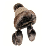Kozak Chapeau chaud original avec pompons Tissu agréable à armure épaisse de haute qualité LaVitta pour le voyage