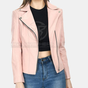 Veste en cuir véritable pour femme Vêtements d'extérieur légers et respirants avec un design moderne et élégant pour les activités de plein air - Product Image 4