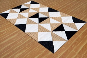 Taille personnalisable Tapis en jute tressé réversible de haute qualité Revêtement de sol durable pour salons, bureaux et hôtels - Product Image 2