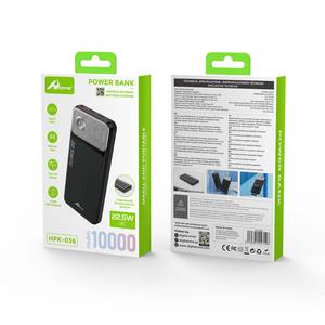 HOME DIGITALOME Batterie externe portable HPK-036 de 10000mAh avec câble de type C Chargement rapide de 22.5W LED Caractéristiques Batterie de chargement de téléphone - Product Image 3