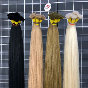 Wholesale Virgin Natural Double Drawn Vietnam Remy <b>Hair</b> <b>Kinky</b> Straight/Silky Straight Wave 10A Grade No <b>Extension</b> Colors - Product Image 1