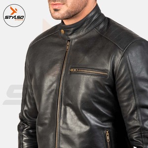 Stylso Sports Genuine Leather <b>Jacket</b> for <b>Men</b>-Breathable & Waterproof Winter Casual High Quality Material - Product Image 5