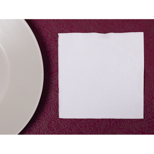 Serviettes blanches 33x33cm 1 pli 80 pièces 36 paquets B2B - Product Image 1